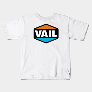 Skiing Vail Colorado Ski Kids T-Shirt